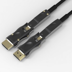 Odpojitelný konektor YUV 4: 4: 4 18,2 Gbps kabel 3D 4k 60HZ Hdmi Fiber Optic Cable