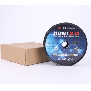 Funkce ARC Fiber HDMI CABLE (optický vláknový přenos), optoelektronický hybrid; Metal Shell, 4K