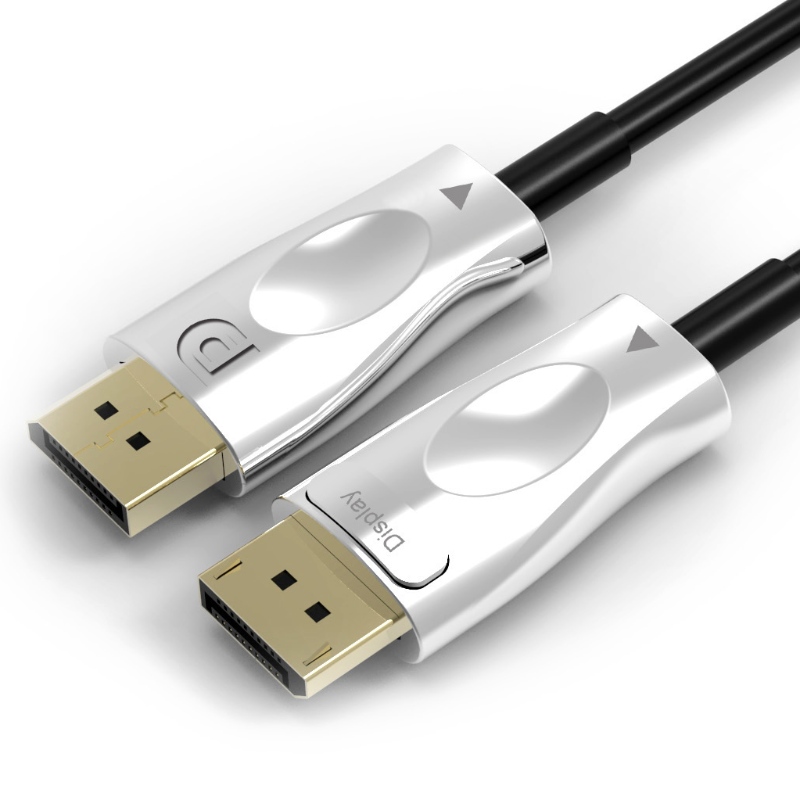 Levná mužská až mužská DisplayPort 1.4 AOC optická podpora kabelu 8k@60Hz 3D 32.4Gbps 30m délka